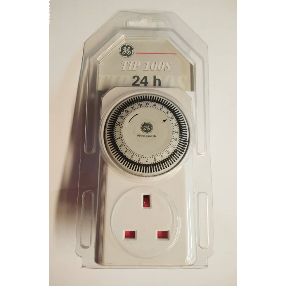(GENERAL ELECTRIC) GE TIP100S 24 HOURS Three Pin Plug Time Switch ...