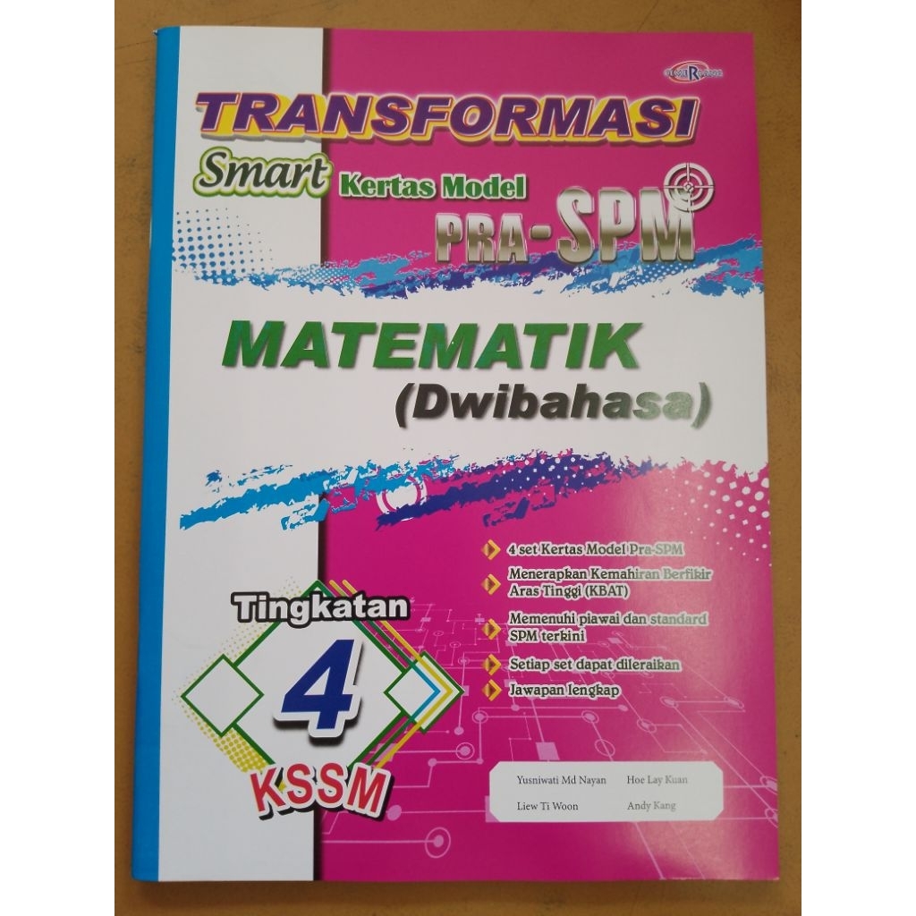 TRANSFORMASI SMART KERTAS MODEL PRA-SPM MATEMATIK DWIBAHASA TINGKATAN 4 ...