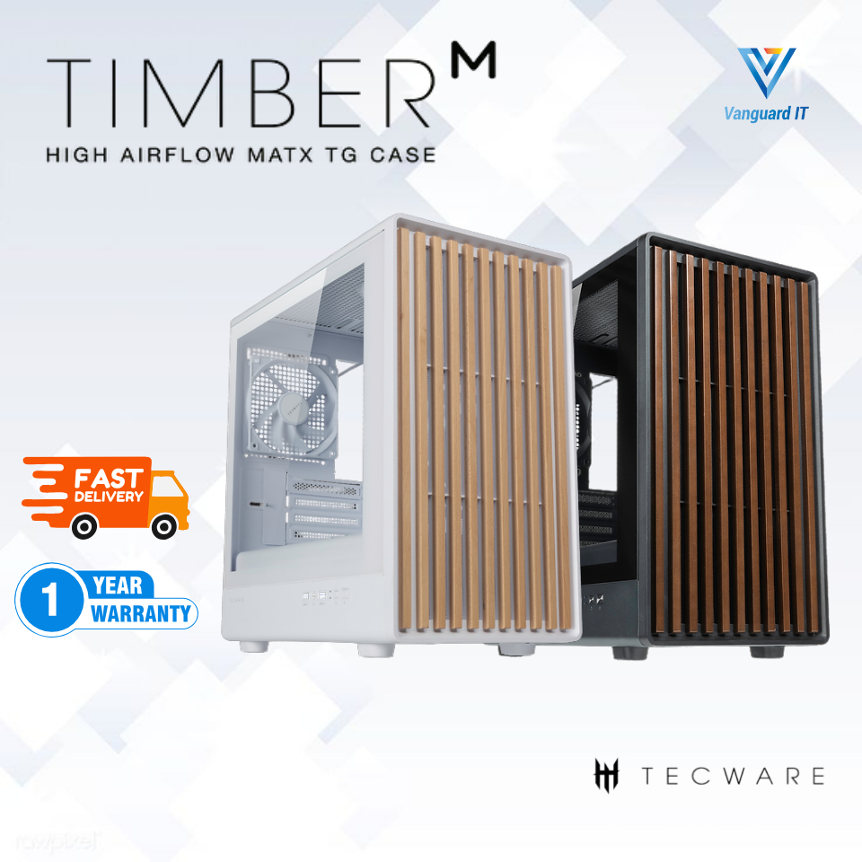 TECWARE TIMBER M TG | Micro-ATX Wooden Panel PC Casing | MID TOWER MATX ...