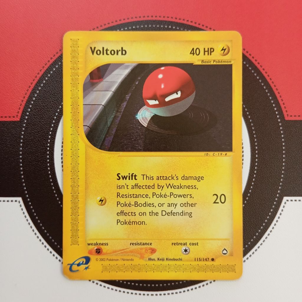 Pokemon TCG - Voltorb - 115/147 Aquapolis (Common) | Shopee Malaysia