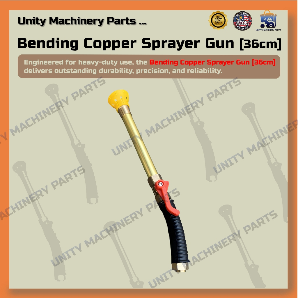 Unity Machinery Parts Pistol Penyembur Tembaga Bengkok (36cm) / Bending ...