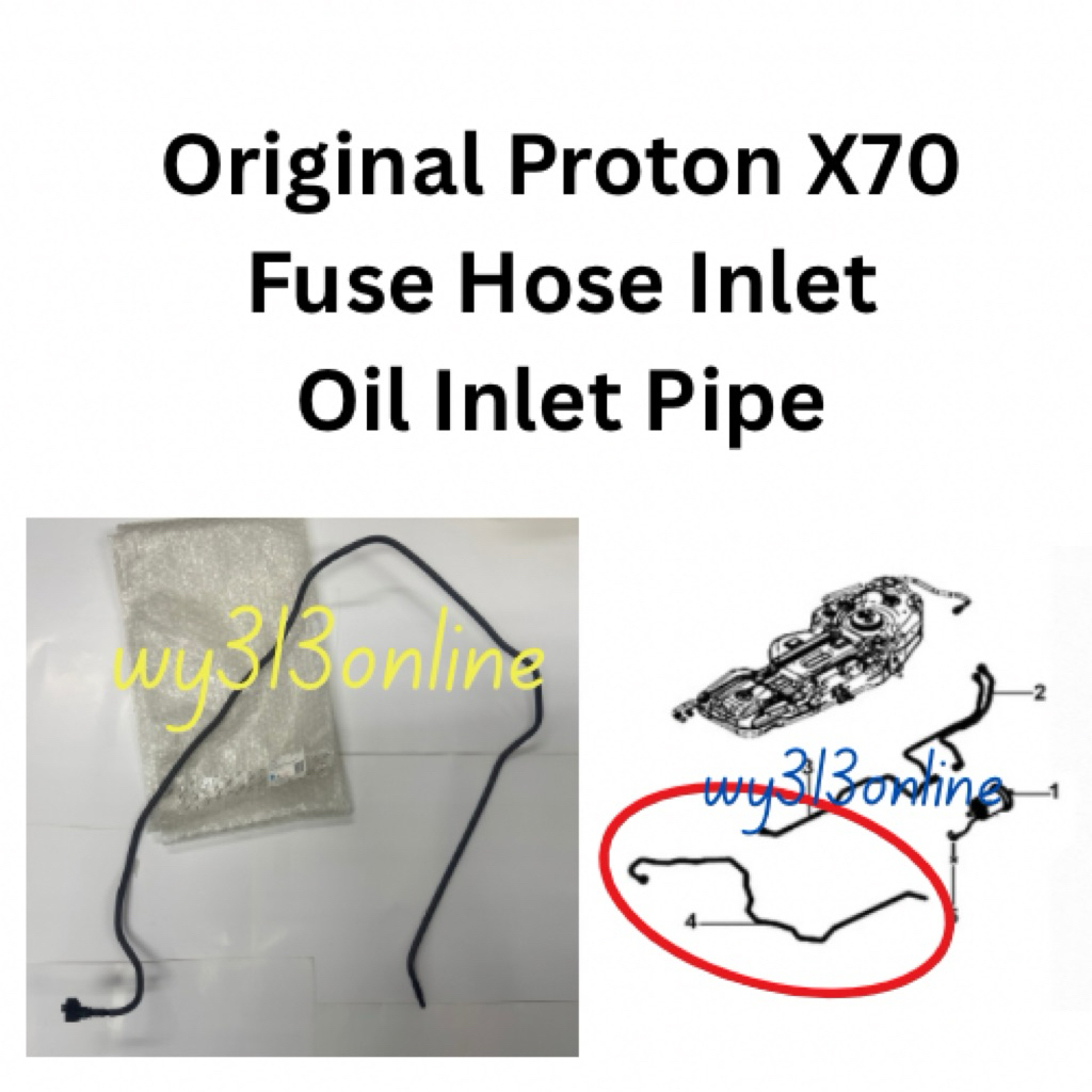 2013021500 Original Proton X70 CBU Oil Inlet Pipe Fuel Hose Inlet ...