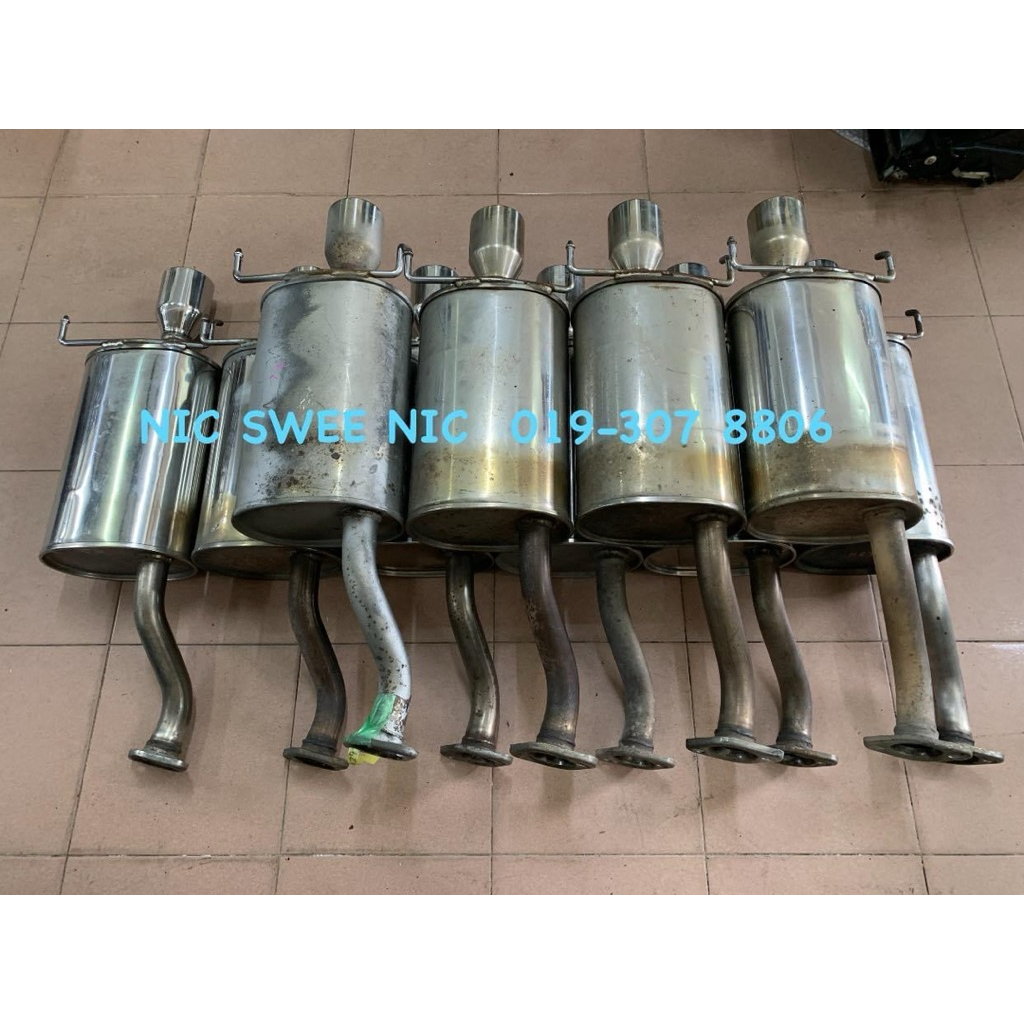 honda access fit gd3 modulo sport muffler stainless steel | Shopee Malaysia