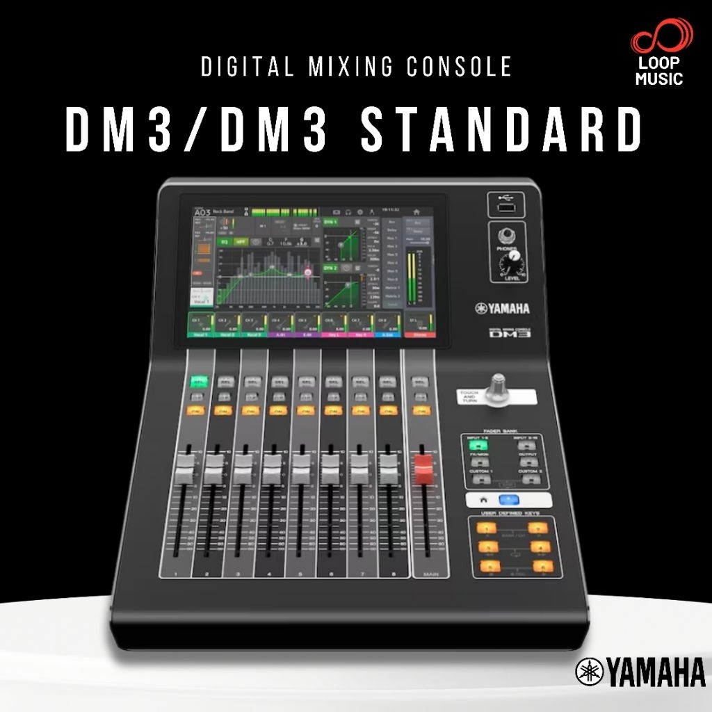 Yamaha DM3 Digital Mixer – 22-Channel Compact Console with USB ...