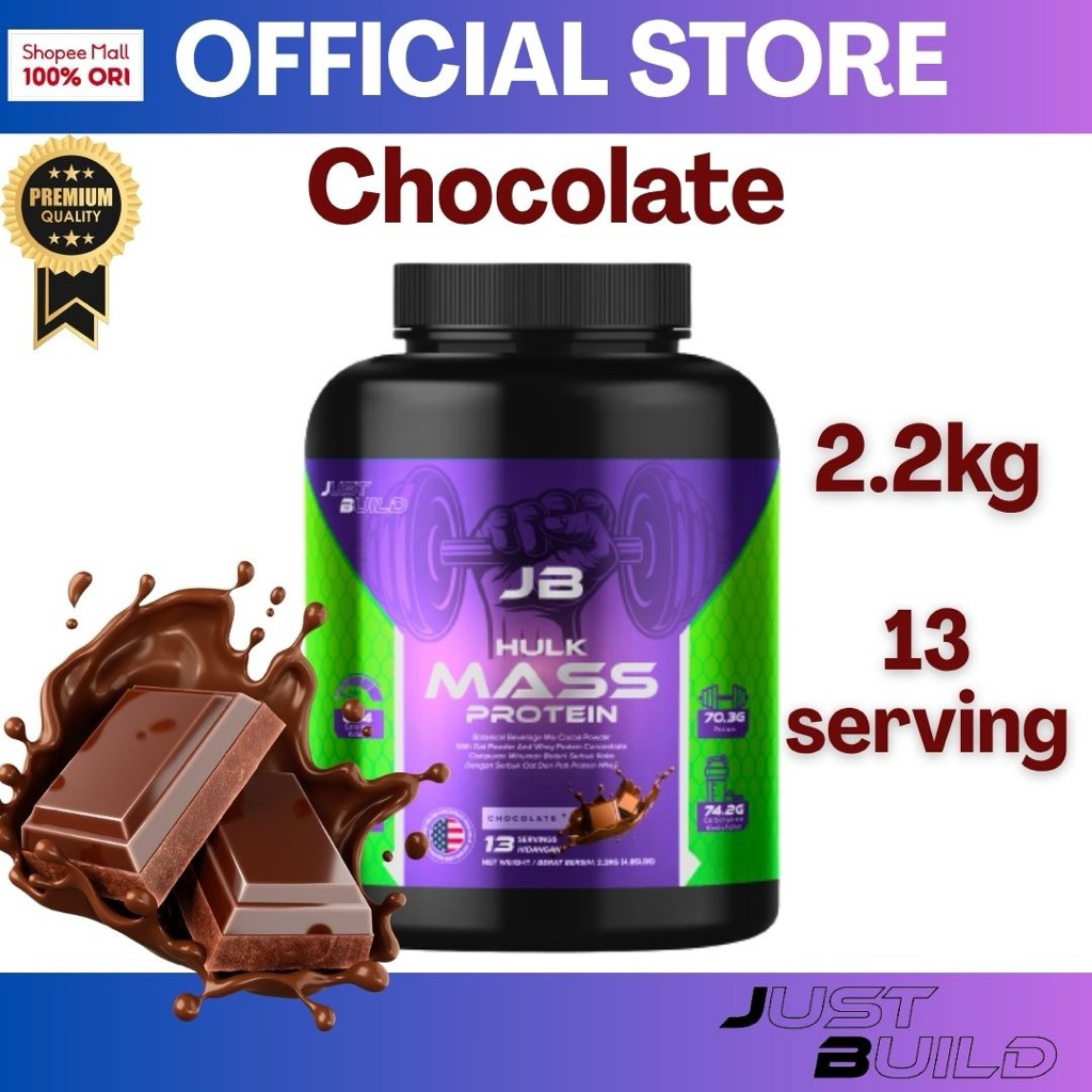 JB Just Build Hulk Mass Protein (2.2kg) | Shopee Malaysia