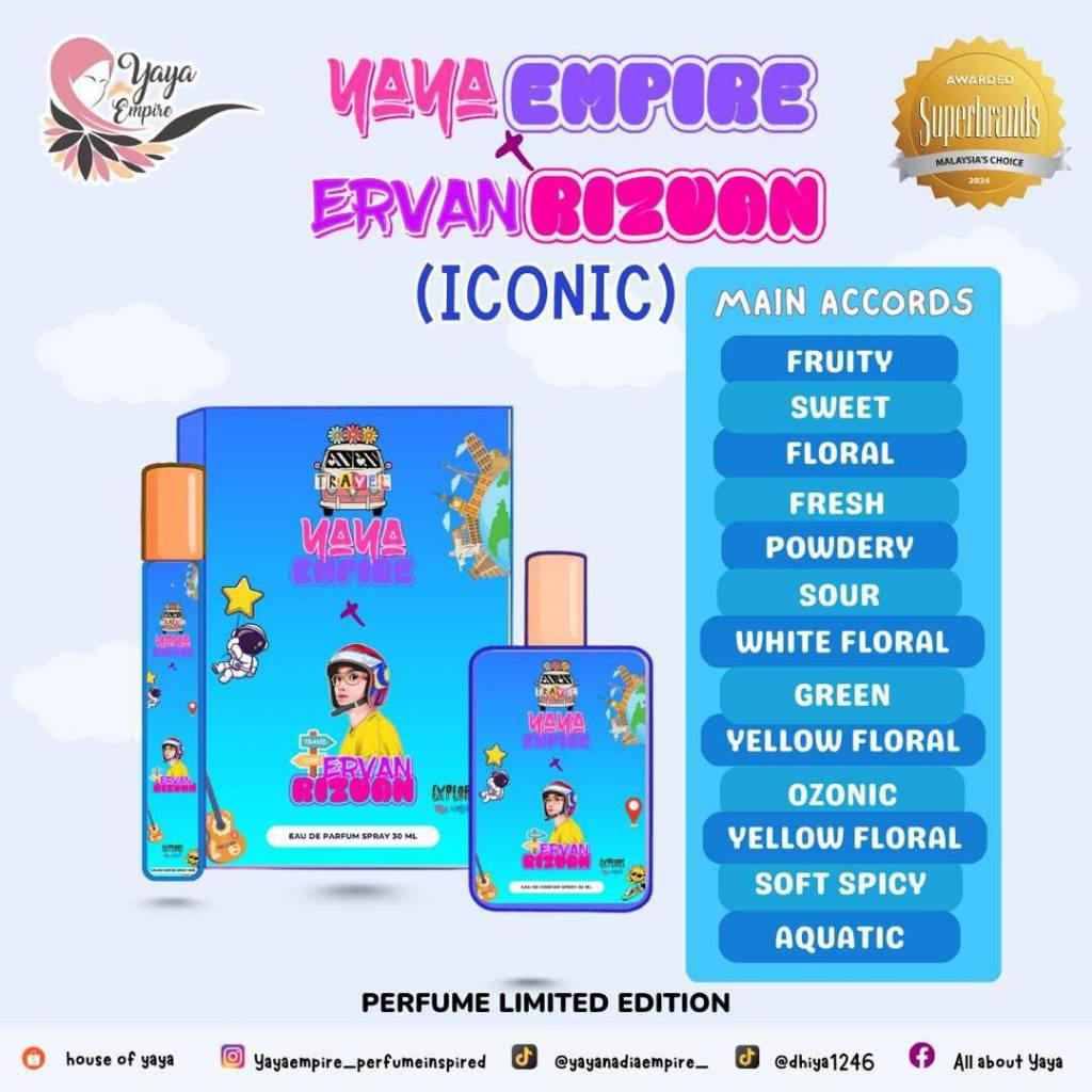 YAYA PERFUME ERVAN EDITION [ LIMITED EDITION | ICONIC EDITION ] YAYA X ...
