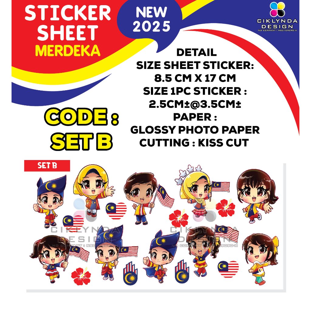 STICKER SHEET MERDEKA - (BELI 5 PCS PERCUMA 1 PC) | Shopee Malaysia