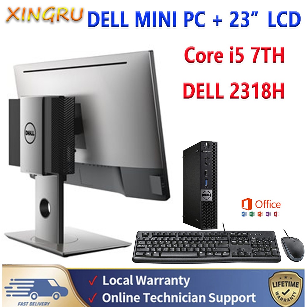 Dell OptiPlex Mini PC Set+22” 23”FHD DELL LCD E2216H E2318H INTEL CORE ...