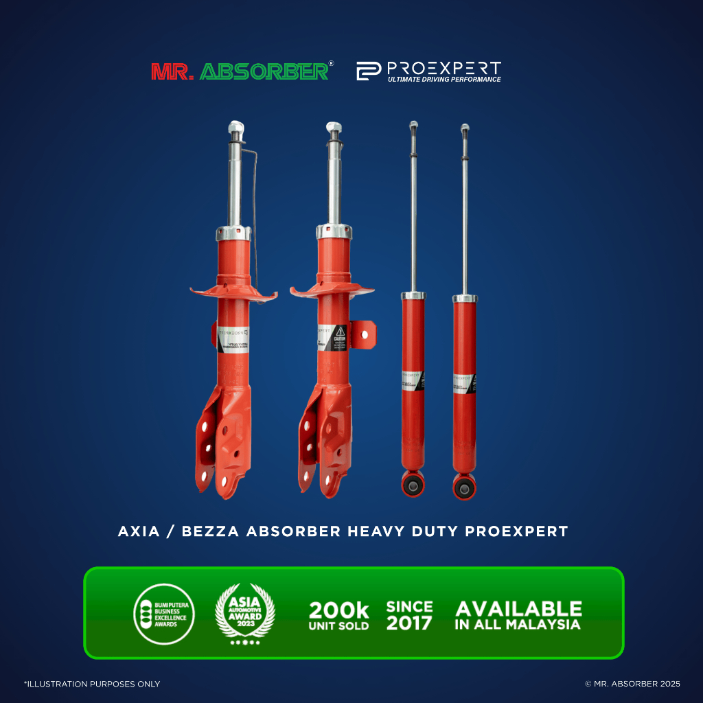 Perodua Axia 2014 - 2022 / All Bezza Proexpert Heavy Duty Absorber ...