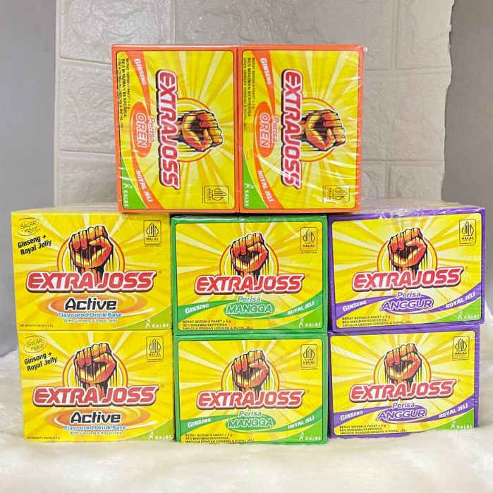 EXTRAJOSS ENERGY DRINK ACTIVE / ANGGUR / MANGGA 6 SECHETS | Shopee Malaysia