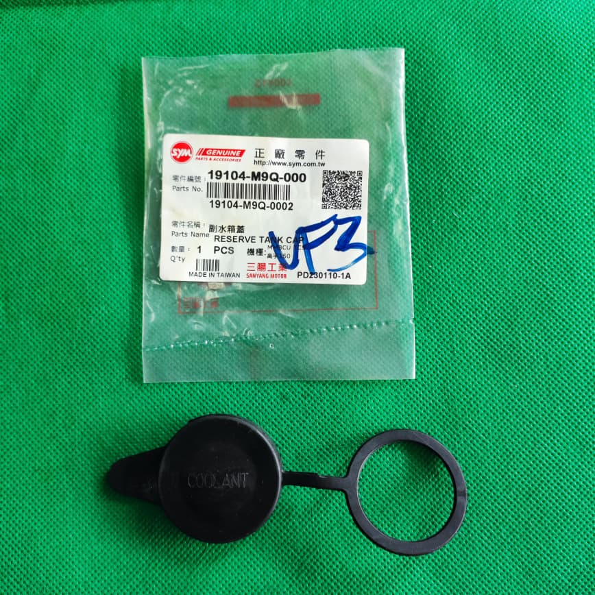 ORIGINAL SYM VF3i CAP COOLANT SPARE TANK WATER COVER PENUTUP TONG AIR ...