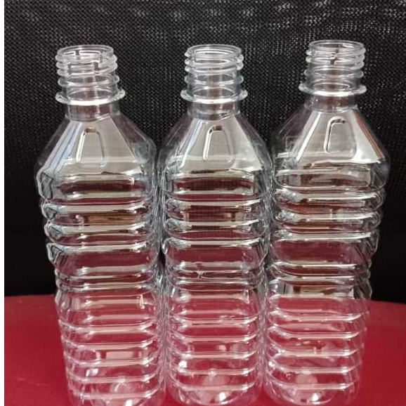 Plastic SQUARE Bottle PET Botol Air Plastik Kosong & Cap/empty mineral ...