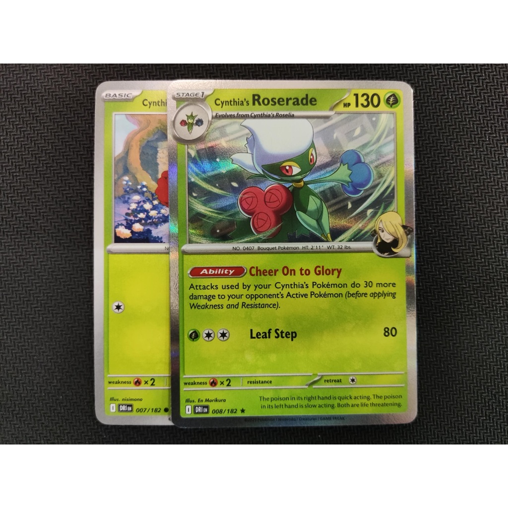 Pokemon TCG - Cynthia's Roserade [Set include basic] | Shopee Malaysia