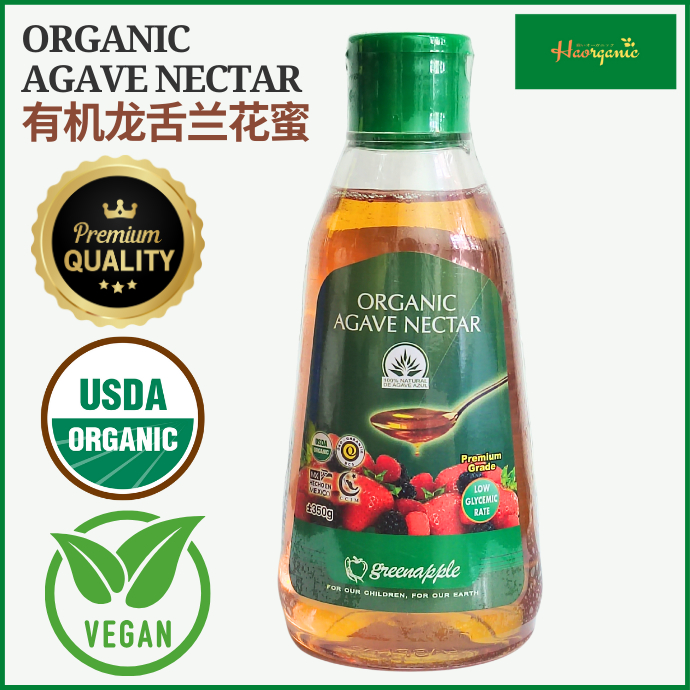Organic Agave Nectar/Agave Nectar Organik 350gAgave Sirap Natural Sweetener,  Low GI, Vegan | Shopee Malaysia