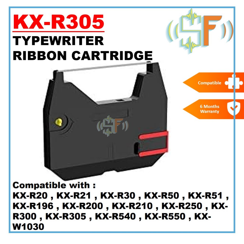 Panasonic Compatible Typewriter Ribbon Cartridge KX-R305 for KX-R20 KX ...