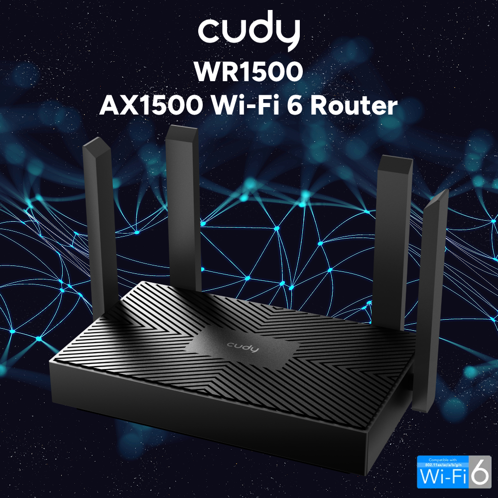 Cudy WR1500 - AX1500 Wi-Fi 6 Router | Shopee Malaysia