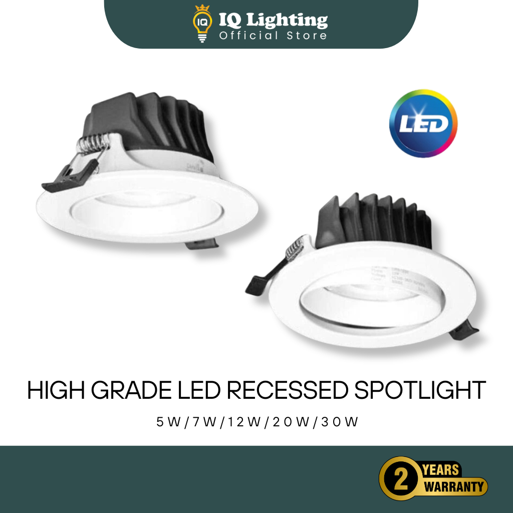 🔥2 YEARS WARRANTY🔥 5W/7W/12W/20W/30W RECESSED LED SPOTLIGHT HIGH GRADE ...