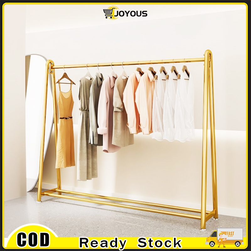 Steel Pipe Clothes Rack Penyangkut Baju Wedding Dress Clothes Shop Rak ...