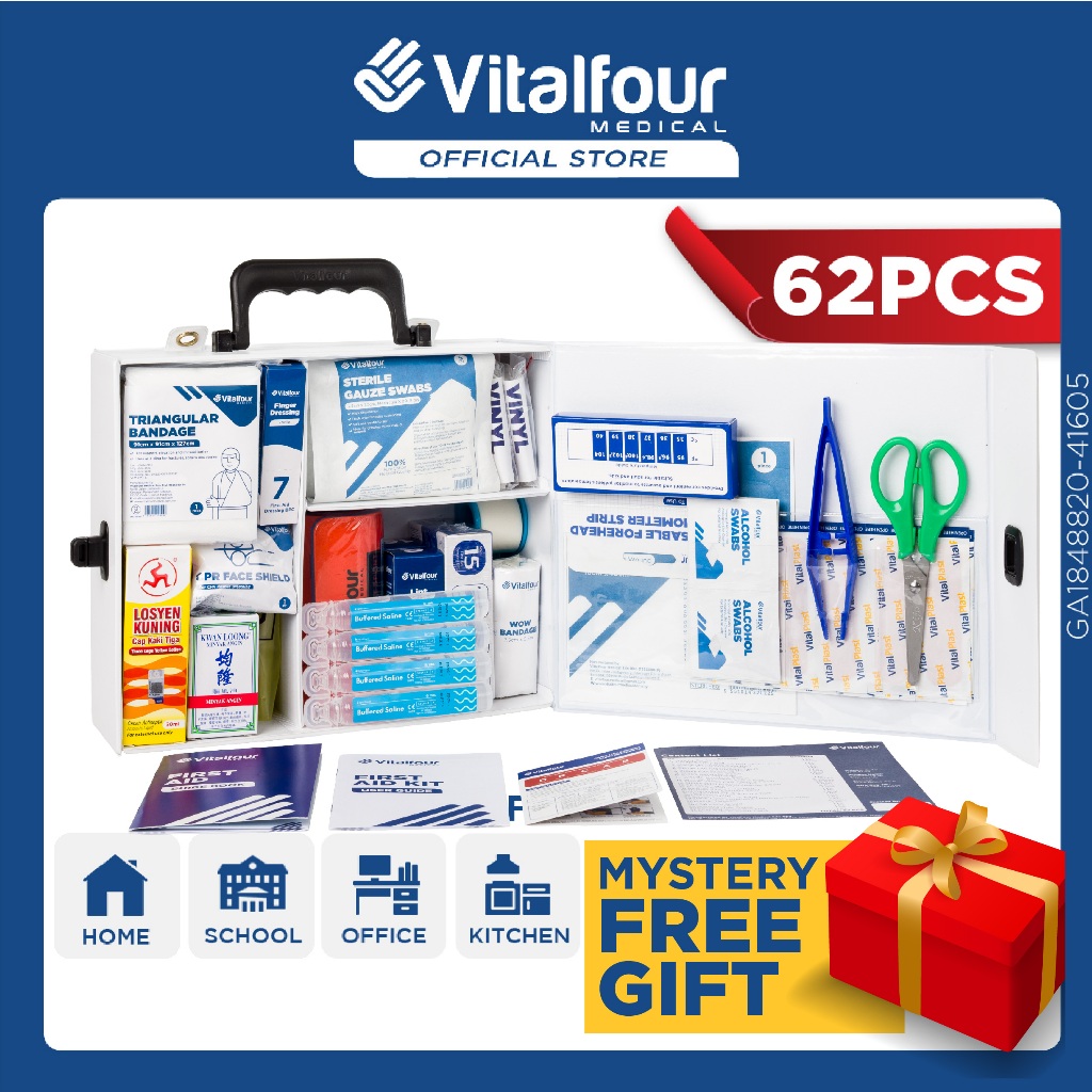 First Aid Kit Ultimate Large Vitalfour Peti Pertolongan Cemas Besar ...