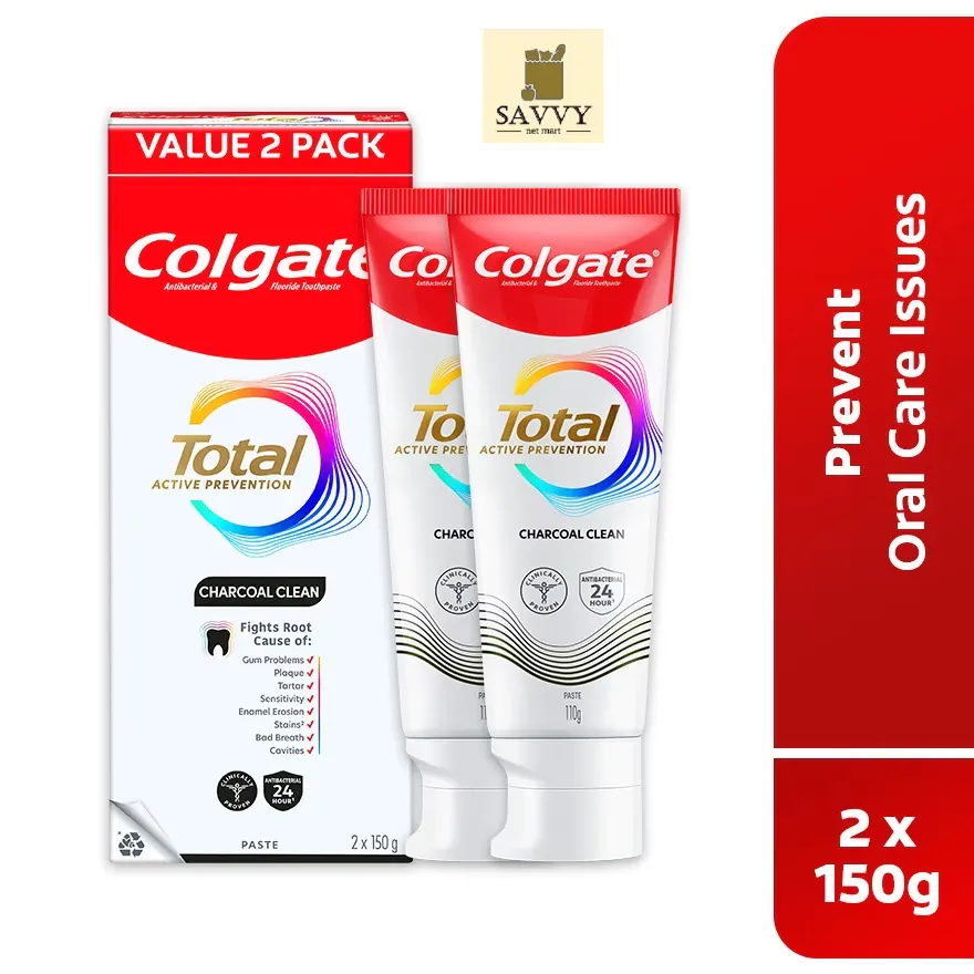 Colgate Total Toothpaste 2x150g (Whitening,Deep Clean,Fresh Mint ...