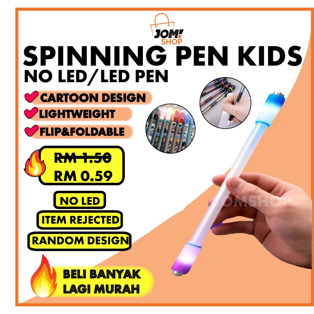 LED Pen Spinning Pen Light Spining Pen Lampu Murah Balance Pen Spiner ...
