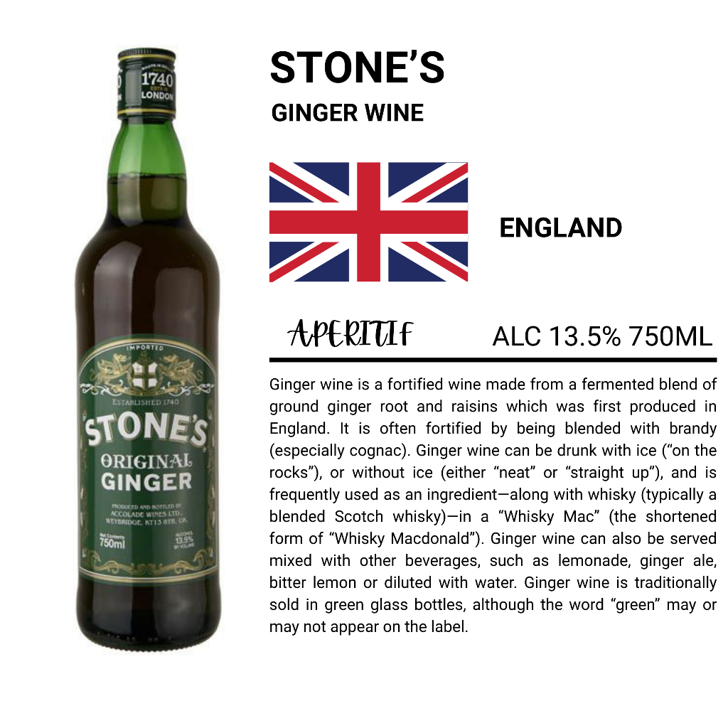 Stone's Ginger Wine 姜酒 700ML | Shopee Malaysia