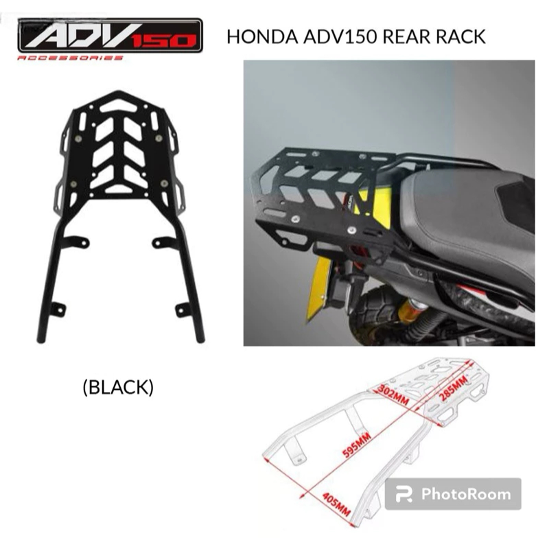 Honda ADV160 ADV150 Monorack Heavy Duty Top Box Rack GIVI KAPPA RACK ...