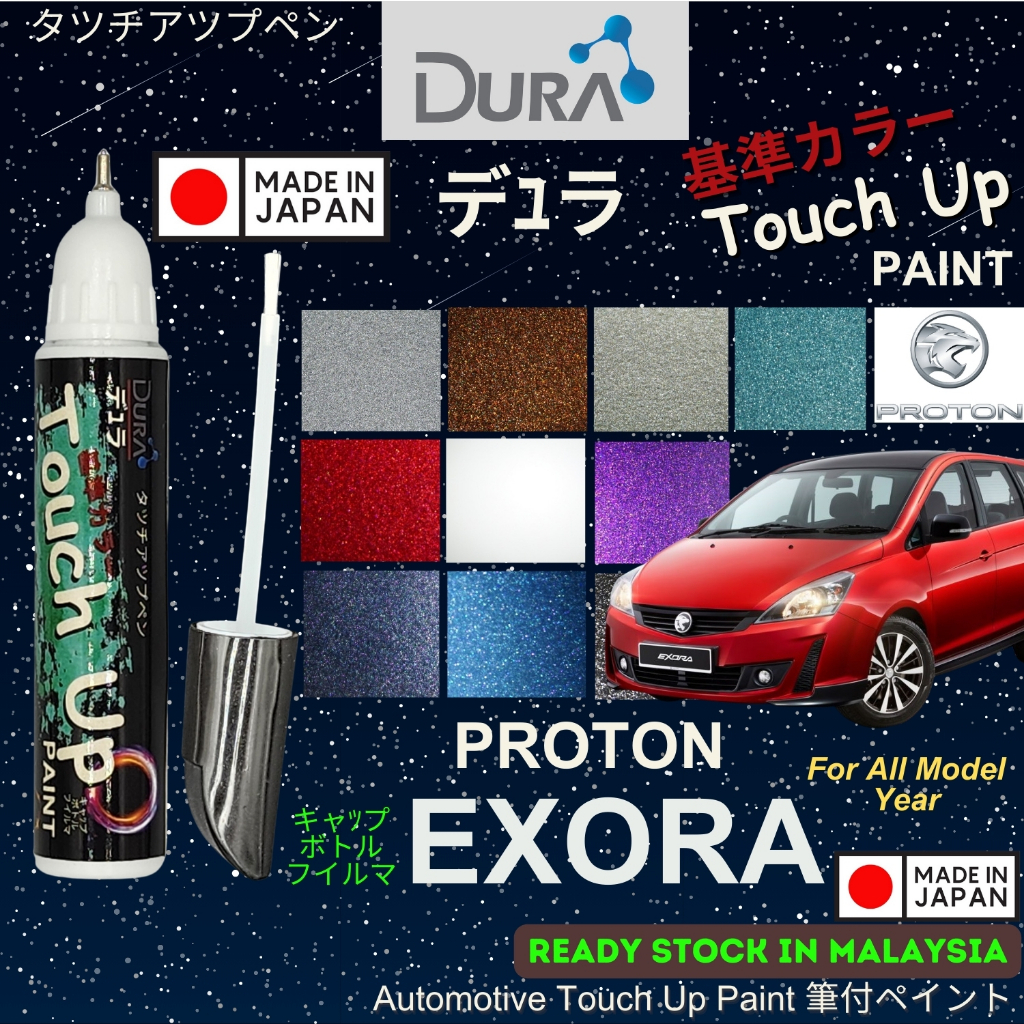 PROTON EXORA 🚔Original Touch Up Paint 🖌️~DURA Touch Up Paint 🎌~2 in 1 ...