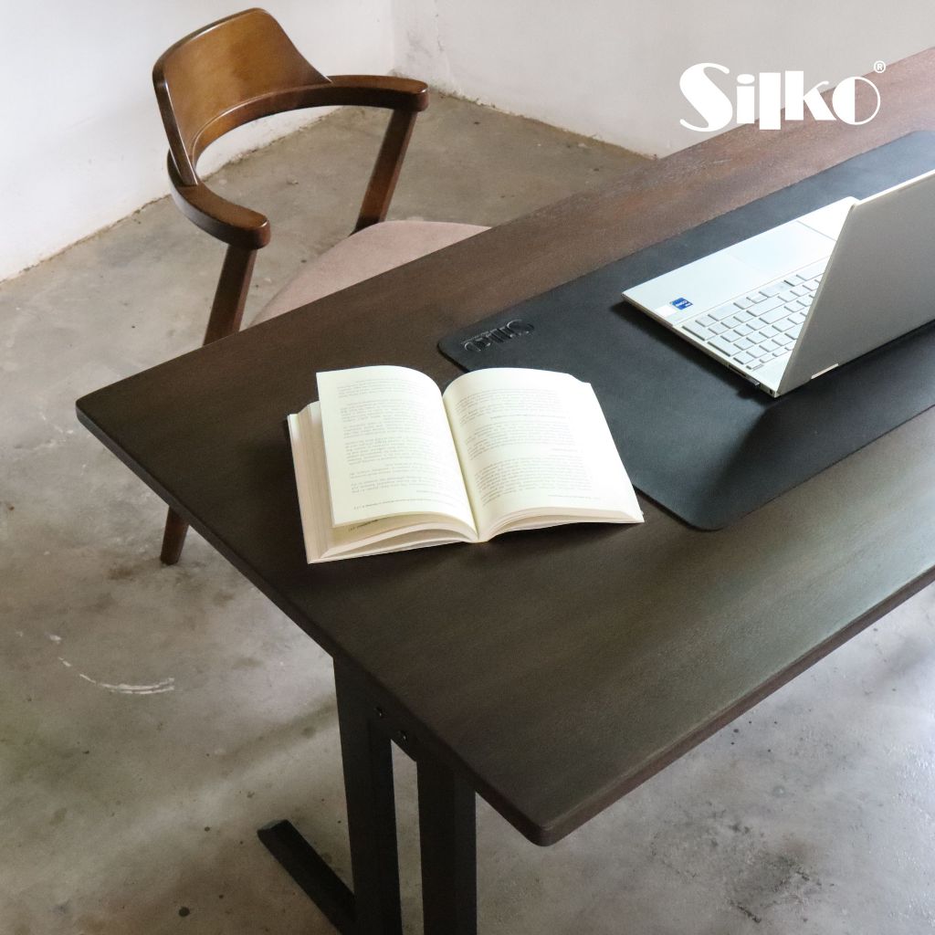ITZEL Table with Meranti wood Tabletop working desk study table meja ...