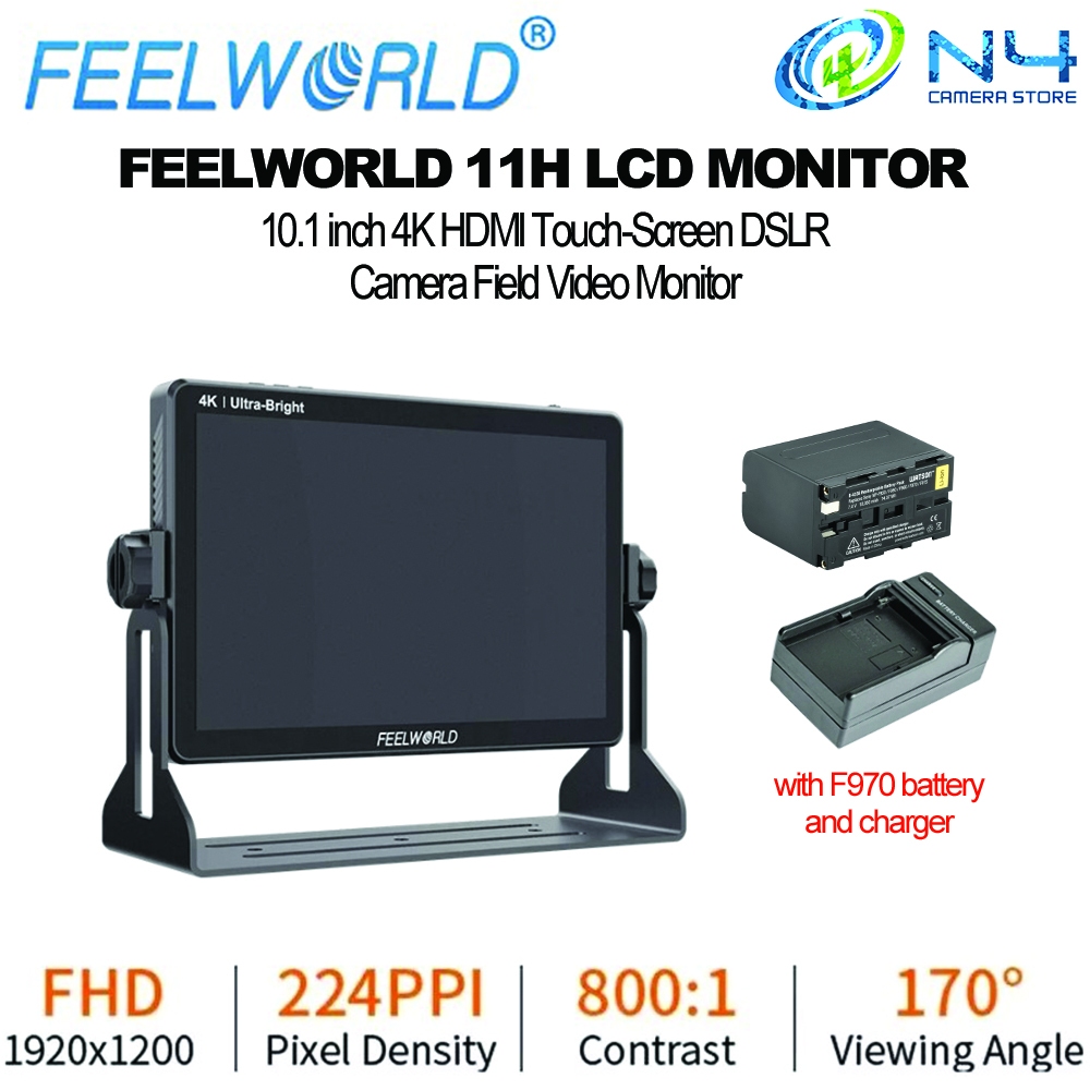 FEELWORLD LUT11H 10.1 Inch Ultra Bright 2000nit DSLR Camera Field ...