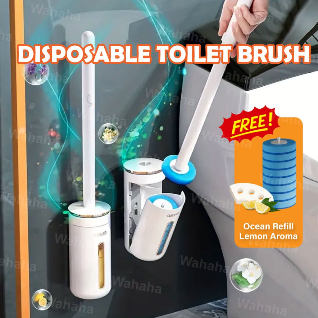 [New Version] Disposable Toilet Bowl Cleaner Brush Wall Mounted Toilet