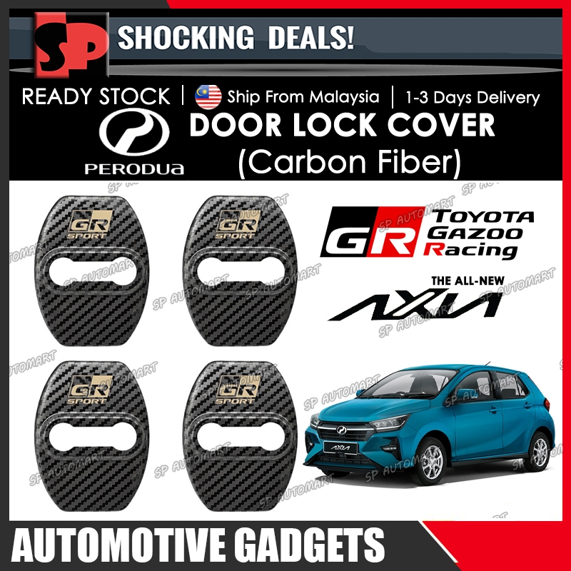 Perodua Axia 2023-2024 GR Sport Gazoo Racing Door Lock Cover Carbon ...