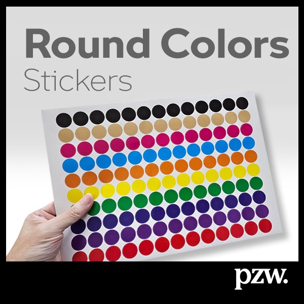 10 colors Round | Dot Self Adhesive Label | Dot Stiker Warna | 颜色贴标签贴纸 ...