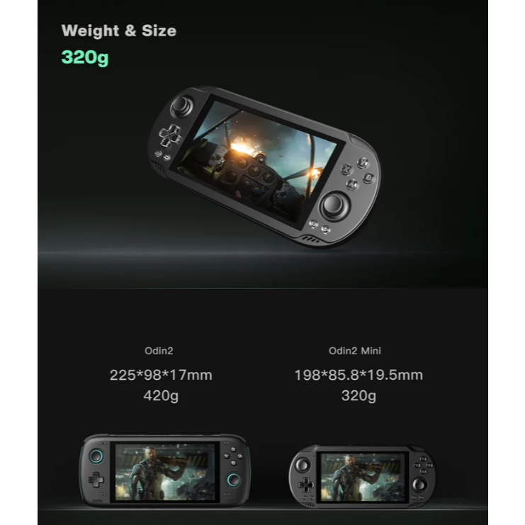 AYN odin2 mini base 8GB 128GB black Ayn Odin 2 Mini Base Black