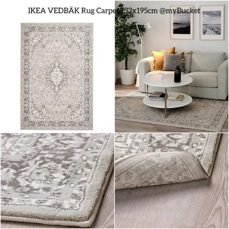 🇲🇾IKEA.my VONSBÄK/VEDBÄK Rug Carpet Low Pile - Medium 133x195cm