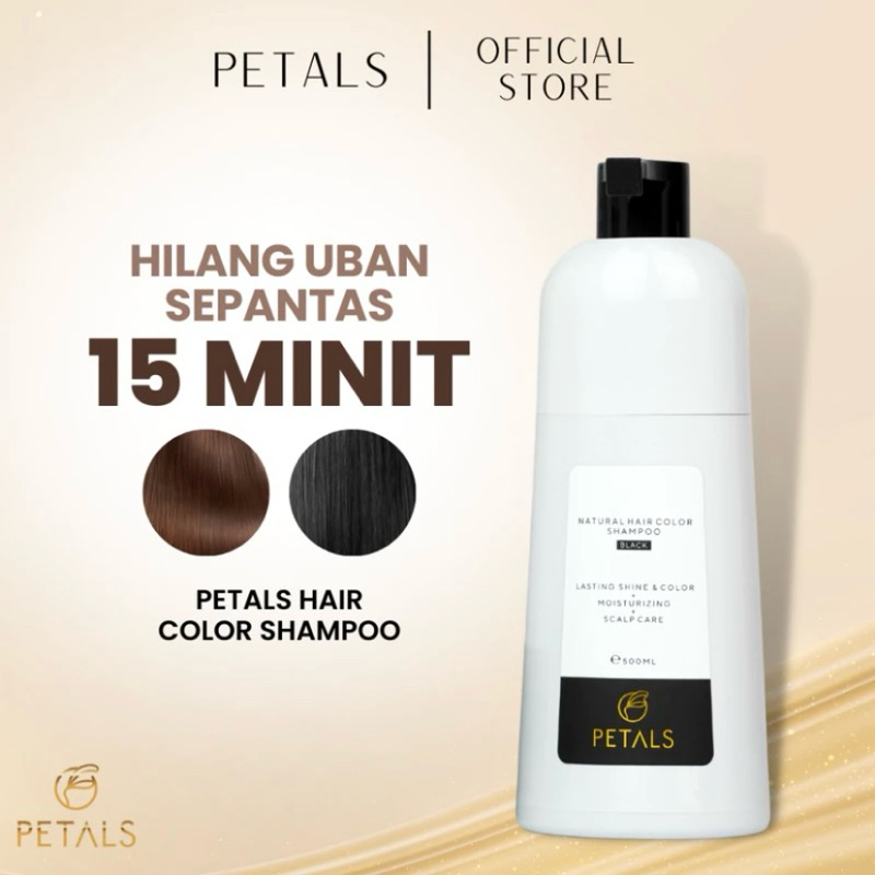 PETALS HAIR COLOR SHAMPOO (HQ PETALS) TUTUP WARNA RAMBUT UBAN SYAMPU ...