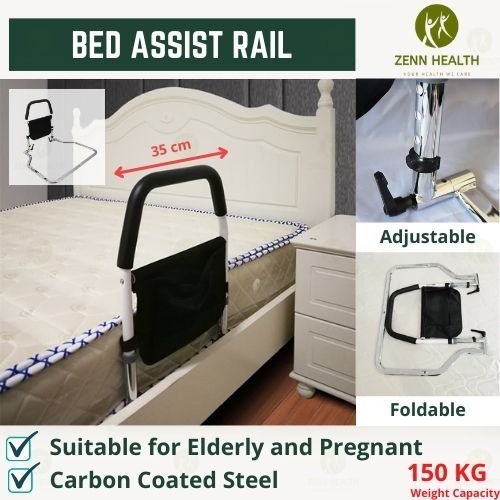 Adjustable Handle Bed Assist Rail for Disability Elderly Pregnant ...