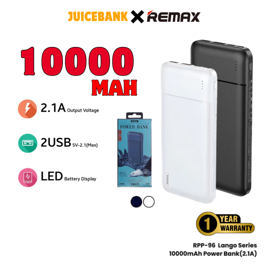 【1 YEAR WARRANTY 】 REMAX 10000mah Powerbank Quick Charge Dual Output ...