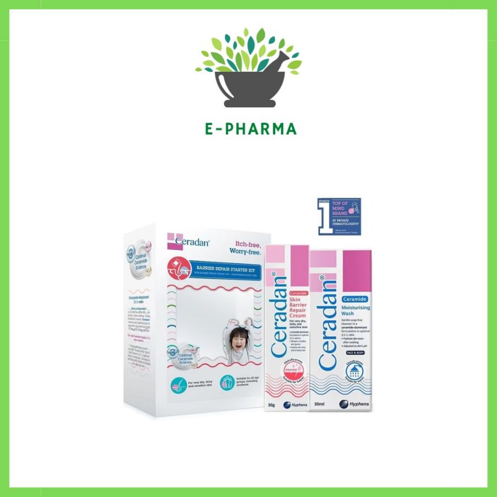 CERADAN Skin Barrier Repair Starter Kit - Ceradan Moisturising Wash ...