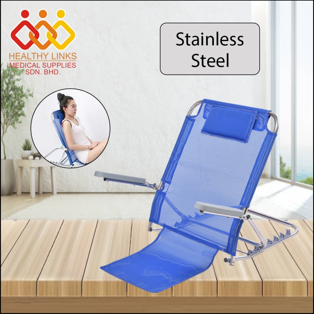 Stainless Steel / Coated Steel Bed Backrest Adjustable with Handrail ...