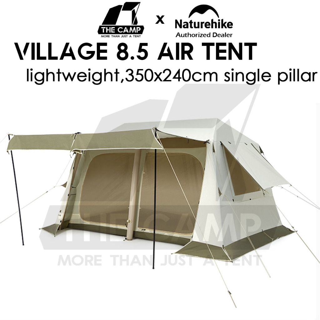 Naturehike Village Air Tent Outdoor Camping Single Pillar Lightweight  Inflatable Cabin Tent CNK2300ZP019