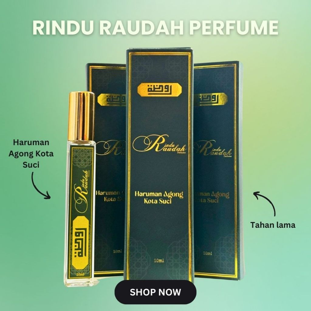 MINYAK WANGI RAUDHAH Haruman RIndu Raudah Agong Kota Suci Perfume ...