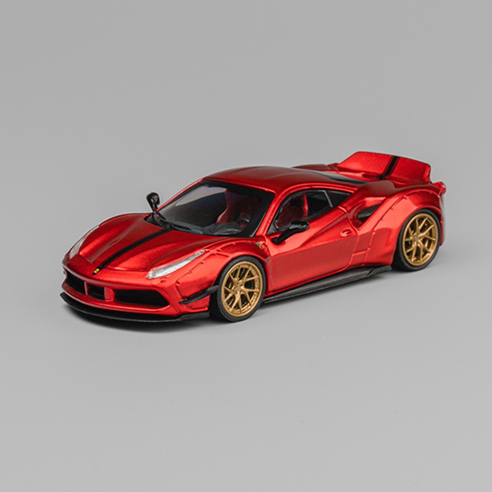 CM Model 1/64 LBWK Ferrari 488 Widebody Metallic red LB488 | Shopee ...