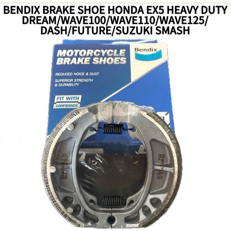 BENDIX BRAKE SHOE HONDA EX5 HEAVY DUTY DREAM WAVE100 WAVE110 WAVE125 ...