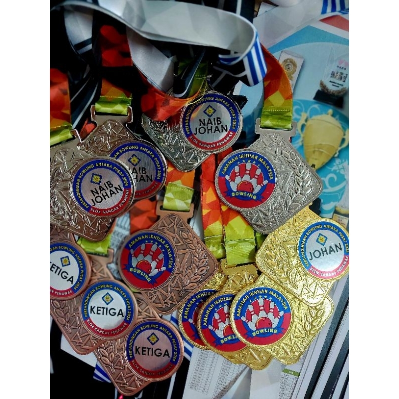 Sticker Medal & Piala Waterproof Silver MURAH BERKUALITI CANTIK ...