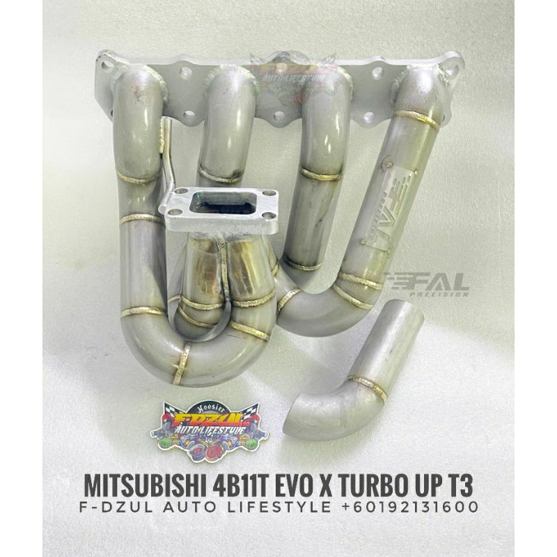 Turbo Exhaust Header Manifold For 2008-2015 Mitsubishi Lancer Evolution X (EVO X) 4B11T