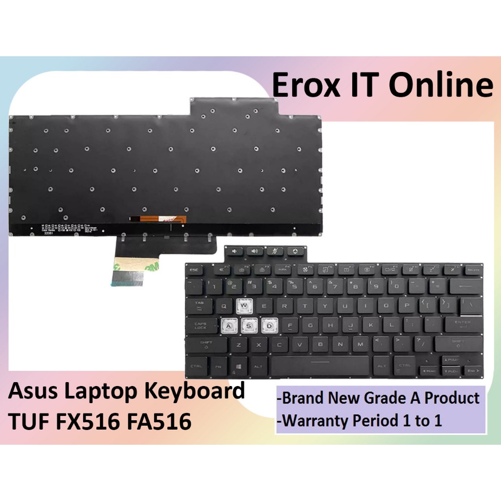 Asus Keyboard New Replacement Asus TUF Dash F15 FX516 FX516P