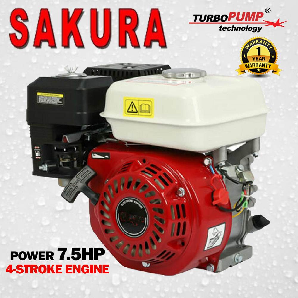 SAKURA/BRAVADO 7.5HP 4-Stroke Gasoline Petrol Engine | Japan Quality ...