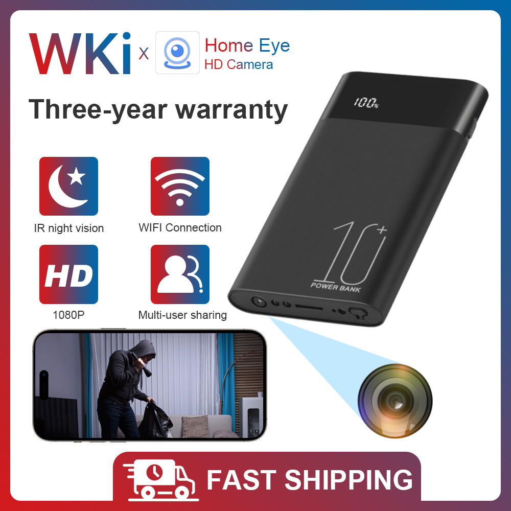 Portable Power Bank Hidden Camera Spy Camera, Mini Camera for Home