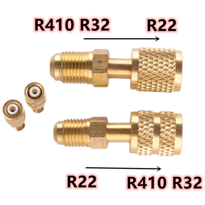 Adapter R22 to R410a Adapter R410a to R22 Charging Hose R134a R32 R22 ...